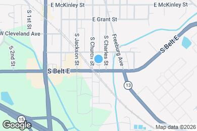 Map image of the property - 1016 S Church St