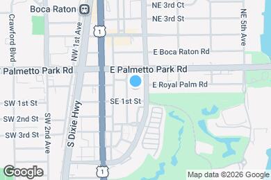 Map image of the property - 99 SE Mizner Blvd