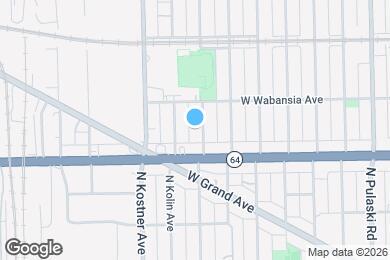 Map image of the property - 1626 N Kildare Ave