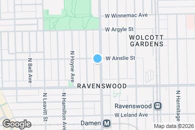 Map image of the property - 4846 N Damen Ave
