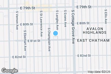 Map image of the property - 8046 S Langley Ave