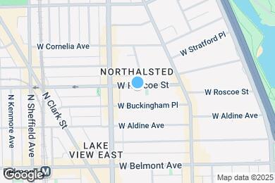Map image of the property - 707 W Roscoe St