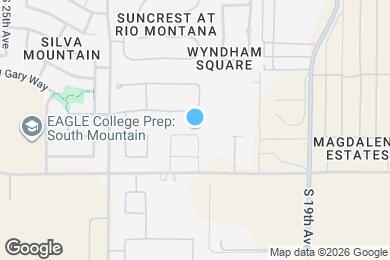 Map image of the property - 2124 W Alicia Dr