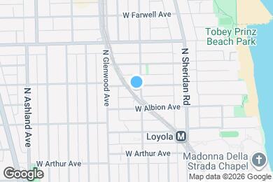 Map image of the property - 1307 W North Shore Ave