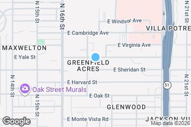 Map image of the property - 1715 E Yale St