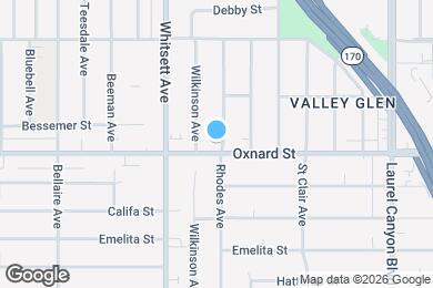 Map image of the property - 12405 W Oxnard St