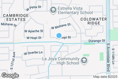 Map image of the property - 11809 W Hopi St
