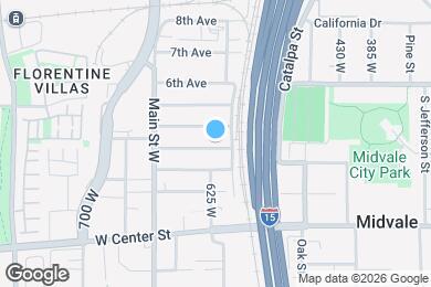 Map image of the property - 610 3rd Ave