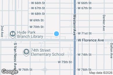 Map image of the property - 1915 W Florence Ave