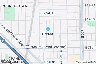 Map image of the property - 7353 S Kenwood Ave
