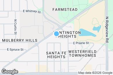 Map image of the property - 1013 E Huntington Pl