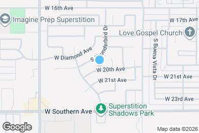 Map image of the property - 1128 W 20th Ave