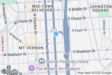 Map image of the property - 923 N Calvert St