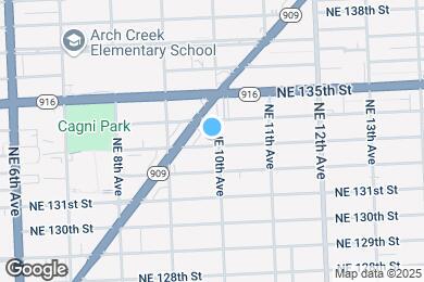 Map image of the property - 13300 NE 10th Ave