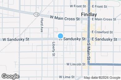 Map image of the property - 309 W Sandusky St