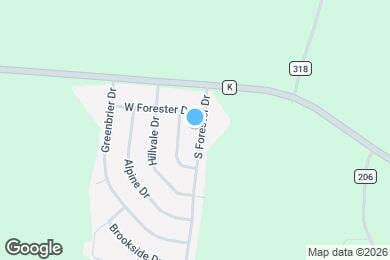 Map image of the property - 205 S Forester Dr