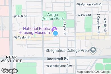 Map image of the property - 1313 W Taylor St
