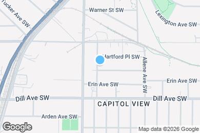 Map image of the property - 1260 Hartford Ave SW