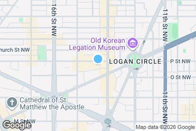 Map image of the property - 1418 P St NW