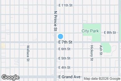 Map image of the property - 816 E 7th St