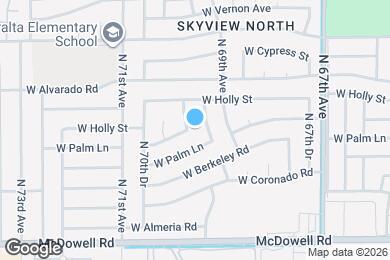 Map image of the property - 6943 W Hubbell St