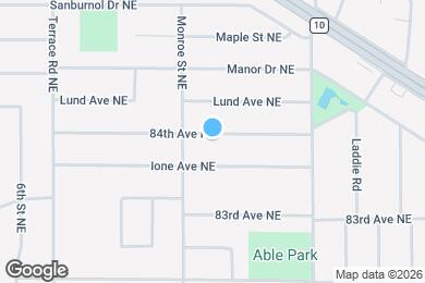 Map image of the property - 738 84th Ave NE