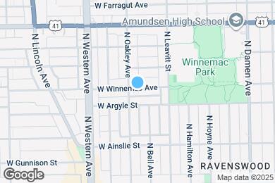 Map image of the property - 2249 W Winnemac Ave