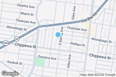 Map image of the property - 3711 S Spring Ave