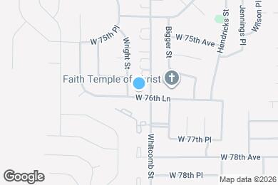 Map image of the property - 3950 W 76th Ln