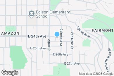 Map image of the property - 1668 E 24th Ave