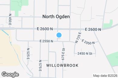 Map image of the property - 662 E 2550 N