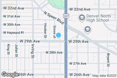 Map image of the property - 3041 W 29th Ave