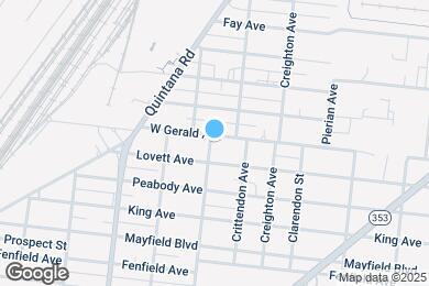 Map image of the property - 3118 W Gerald Ave