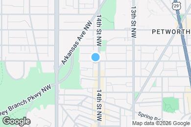 Map image of the property - 3934 14th St NW