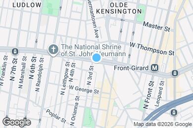 Map image of the property - 244 W Girard Ave