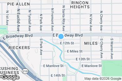 Map image of the property - 1143 E 12th St