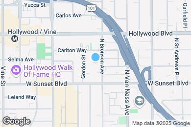 Map image of the property - 1545 N Bronson Ave