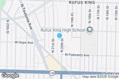Map image of the property - 4159 N 20th St