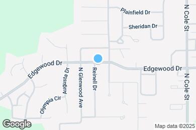 Map image of the property - 1699 Edgewood Dr