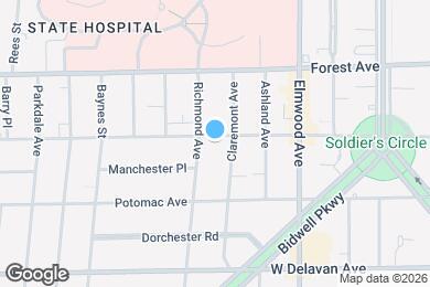 Map image of the property - 501 Bird Ave