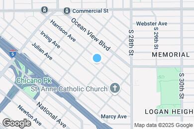 Map image of the property - 2173 Harrison Ave