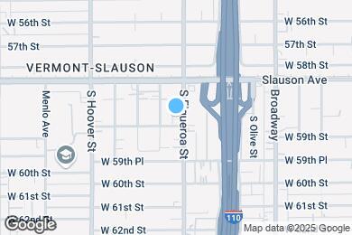 Map image of the property - 5869 S Figueroa St