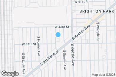 Map image of the property - 4343 S Spaulding Ave