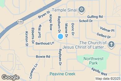 Map image of the property - 1340 Rayburn Dr