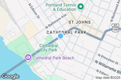 Map image of the property - 8678 N Willamette Blvd