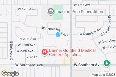 Map image of the property - 2055 S Saguaro Dr
