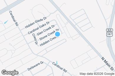 Map image of the property - 1111 Hidden Creek Dr