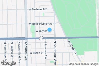 Map image of the property - 1421 W Cuyler Ave