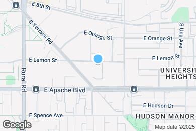 Map image of the property - 1215 E Lemon St