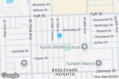 Map image of the property - 1321 N 69th Way